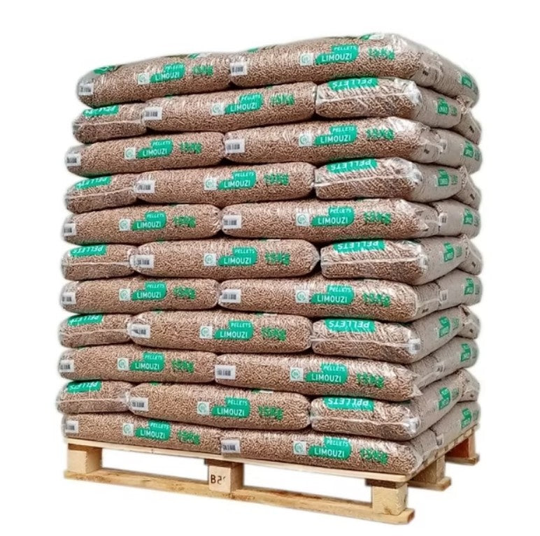 Limouzi-Pellets – Palette mit 66 Säcken à 15 kg