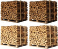 4 x Paletten (2 Weißeiche + 2 Buche/Hainbuche) – 33 cm Stämme